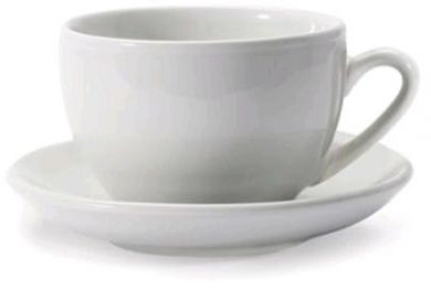 Latte Cups & Saucers (12oz) - Set of 2 – Barista Basics