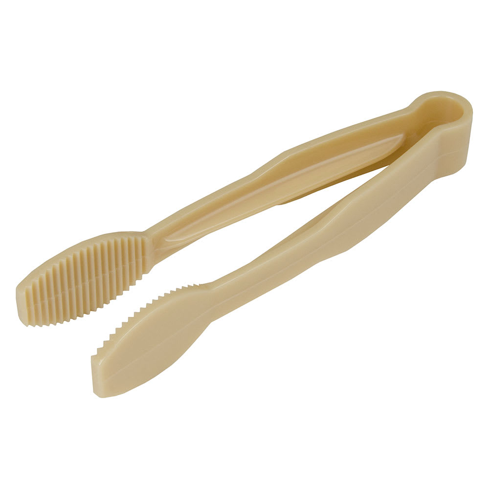 6" Beige Flat Grip Tong