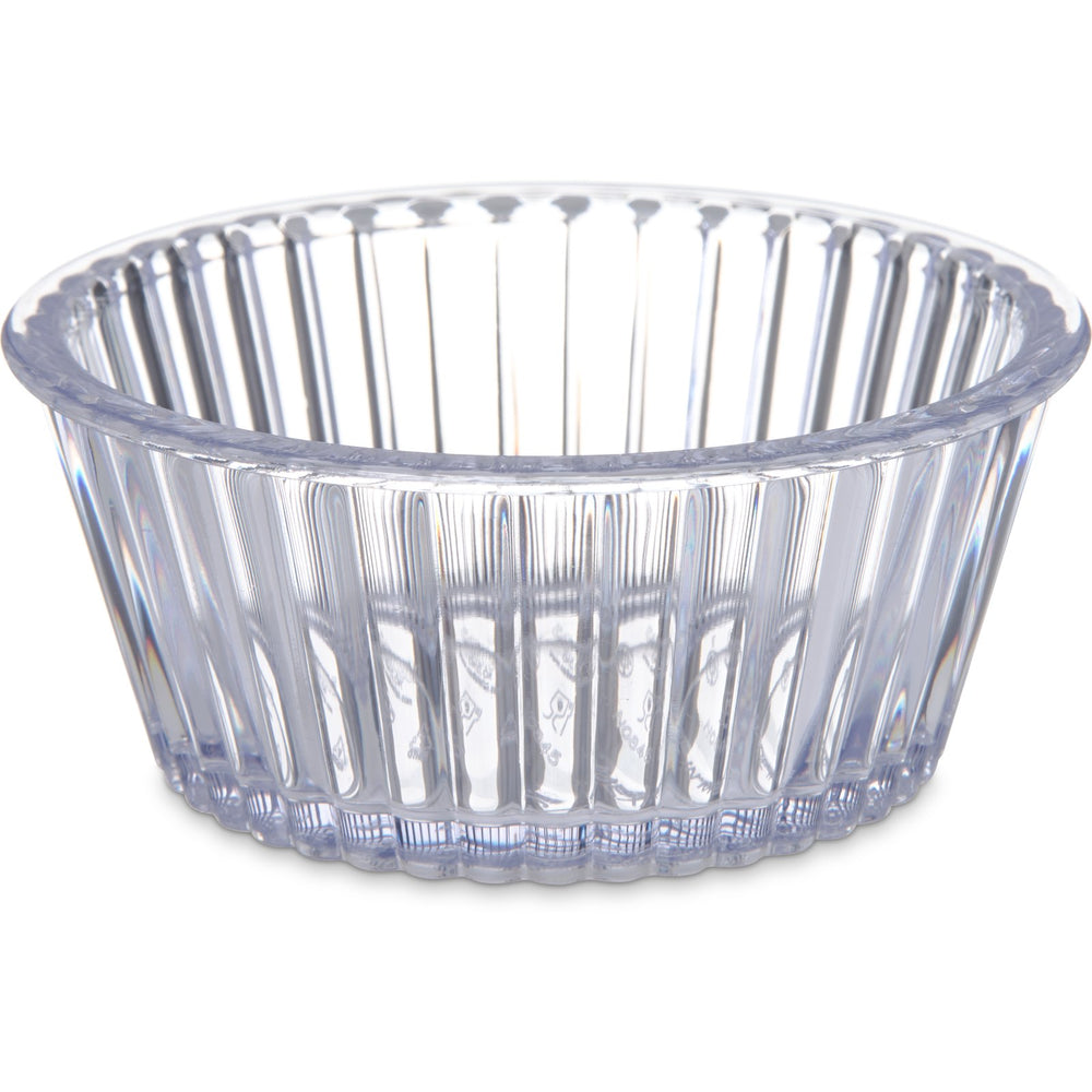 4.5 oz Clear Plastic Fluted Ramekin