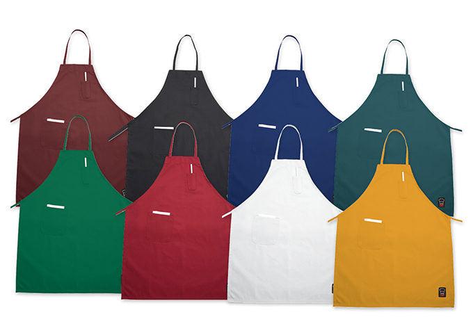 Winco Yellow 2 Pocket Bib Apron BA-PYL