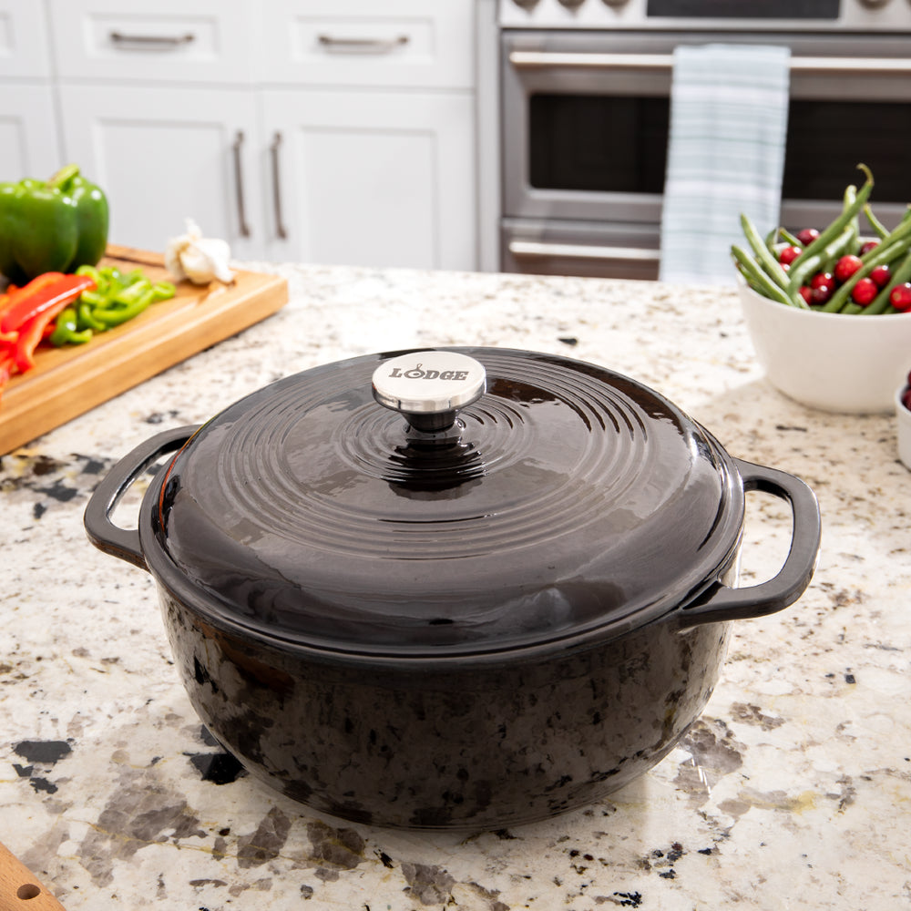 DUTCH OVEN 6QT ENAMELED CHROME