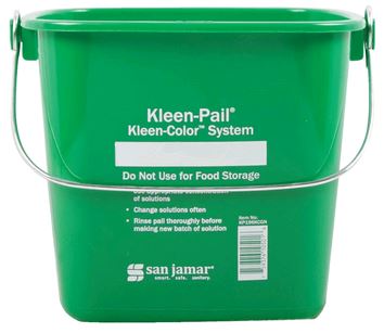 Winco Soap Bucket for Cleaning, 3 Qt Green