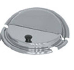 Browne 11QT Round Hinged Stainless Steel Food Pan Cover 575593