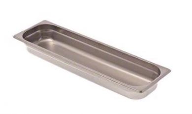Browne Foodservice (22242L) 2 1/2-Inch Half-Long Size Heavy-Duty Steam Table Pan, Silver