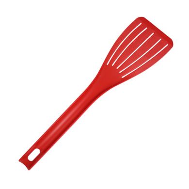 Mercer Hell's Tools 12" Red High Temperature Slotted Spatula M35110RD