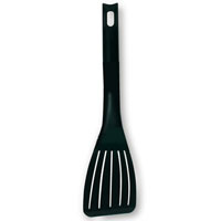 Mercer Hell's Tools 12" Black High Temperature Slotted Spatula M35110BK