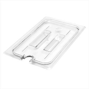 Cambro 1/4 Size Notched Clear Food Pan Cover 40CWCHN135