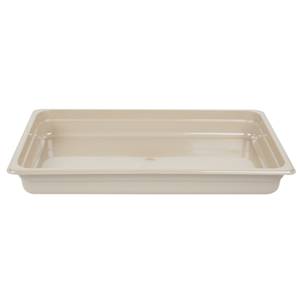 Cambro 1/1 Size 2.5" Deep High Heat Amber Food Pan 12HP150