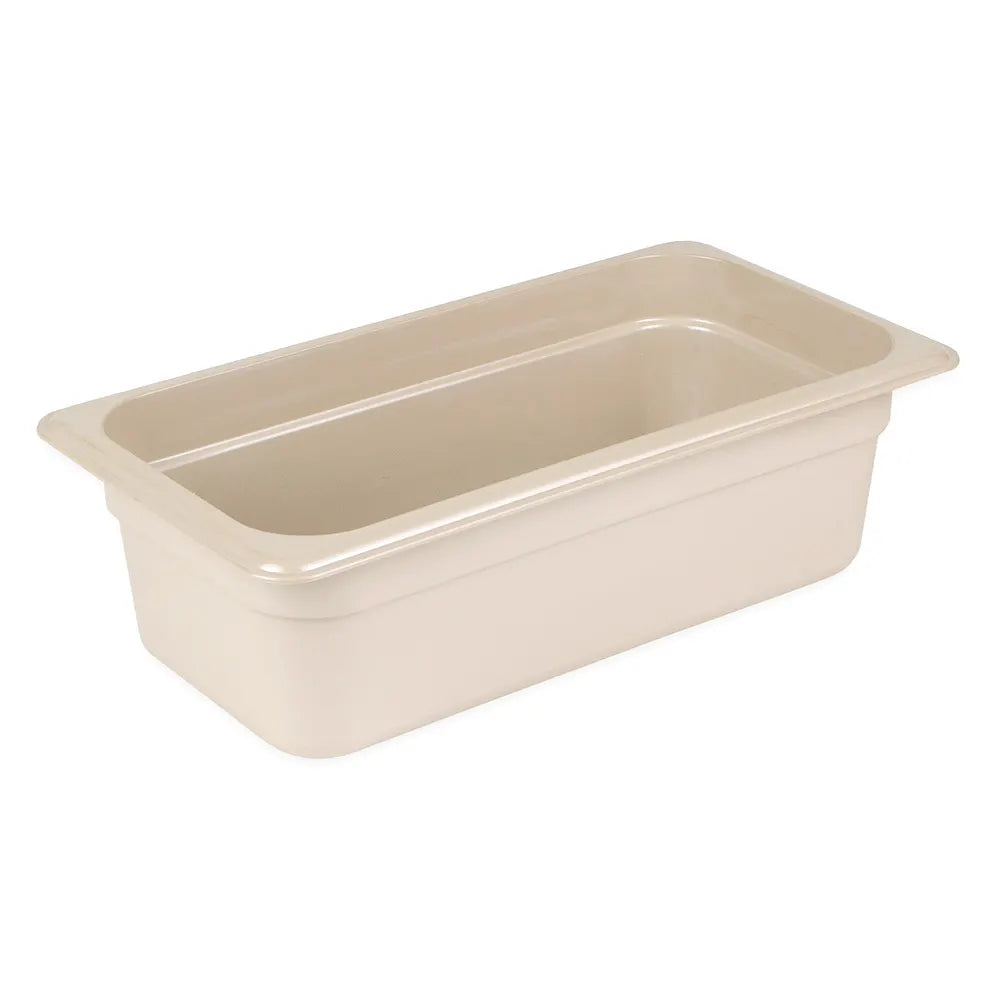 INSERT 1/3 SIZE 4" DP BEIGE HIGH HEAT FOOD PAN