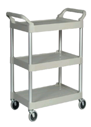 Rubbermaid Cart Utility Platinum FG342488PLAT