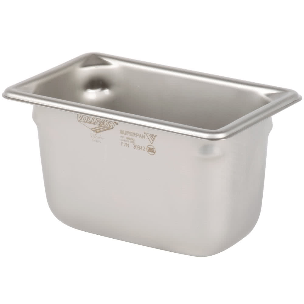 Vollrath 1/9 Size 4" Deep Stainless Steel Food Pan 30942