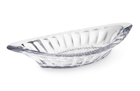 GET Enterprises 8 oz. Banana Split Dish ICM-27-CL empty on white backgorund