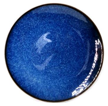 DANESCO NAVY REACTIVE DINNER SALAD PLATE 401232 NV