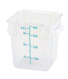 Winco 4 qt Food Storage Container PESC-4