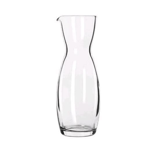 Libbey Wine Carafe/Decanter, Lined at 6 and 9 Oz, Glass, 10.75 Oz, 739/69401