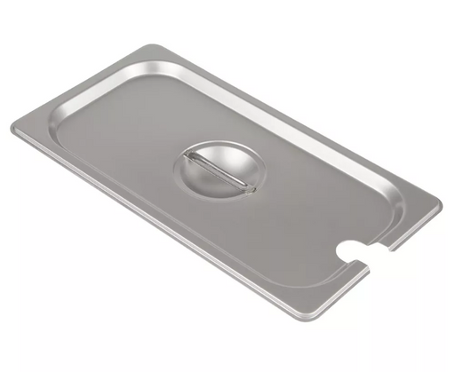 Browne 1/3 Size Notched Stainless Steel Food Pan Cover 575549