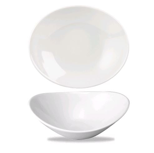 Churchill - Super Vitrified Orbit 10.5oz White Oval Coupe Bowl WH OB71