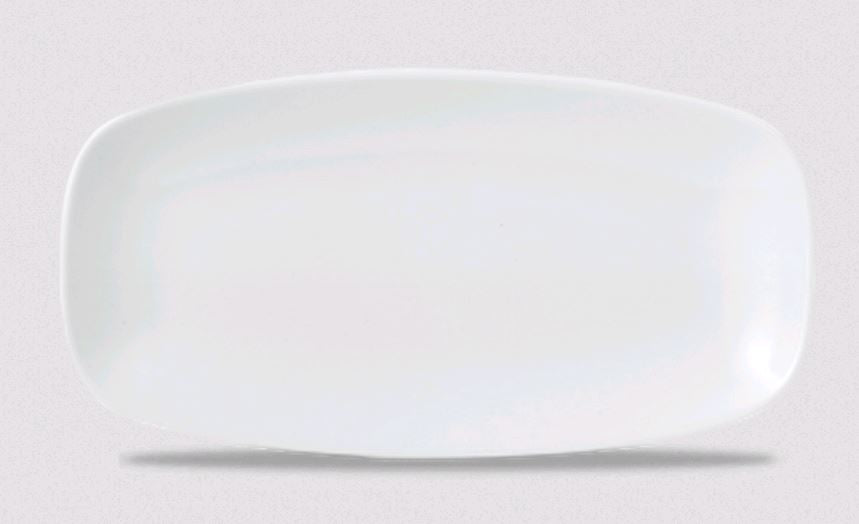 Churchill - Super Vitrified Vellum 11.75" x 6" Oblong Chef's Plate WHVMXO111