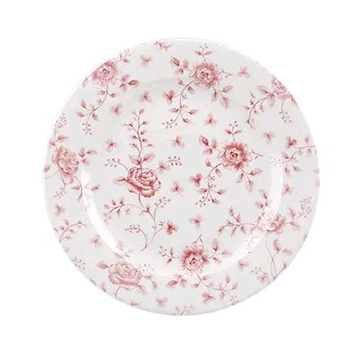 Churchill - Super Vitrified Vintage Prints Cranberry Rose Chintz Tea 6 5/8" Plate RCC VP651