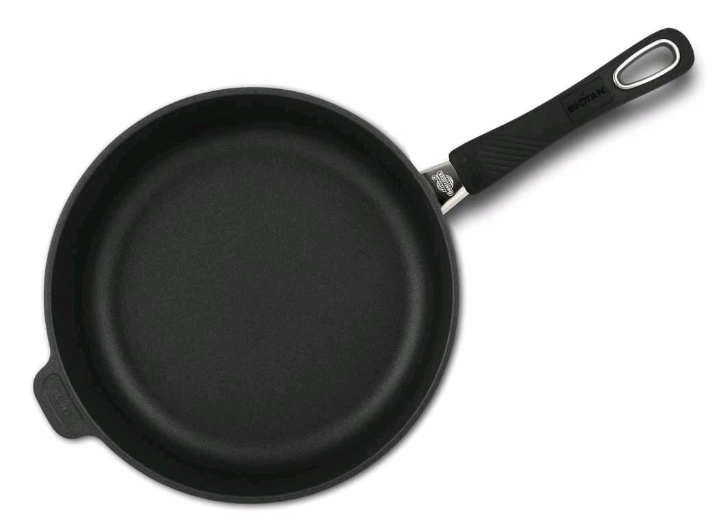 Gastrolux 20cm Saute Pan tilted and floating on white background