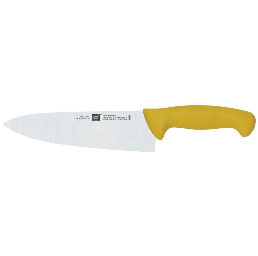 Zwilling J.A. Henckels TWIN Master 8 Chef's Knife, Yellow Zytel Handle -  KnifeCenter - 32108-200