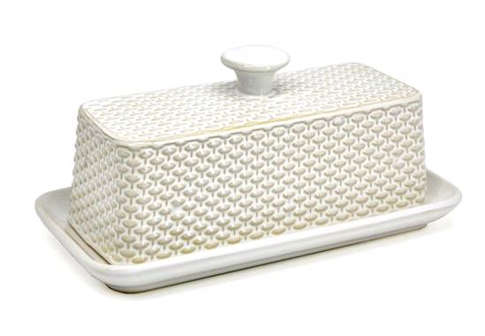 BIA La Petite Cuinine Textured Butter Dish 481114WH