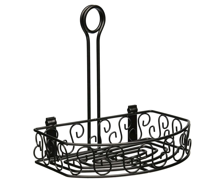 Winco Round blk Condiment Caddy WBKH-6SB