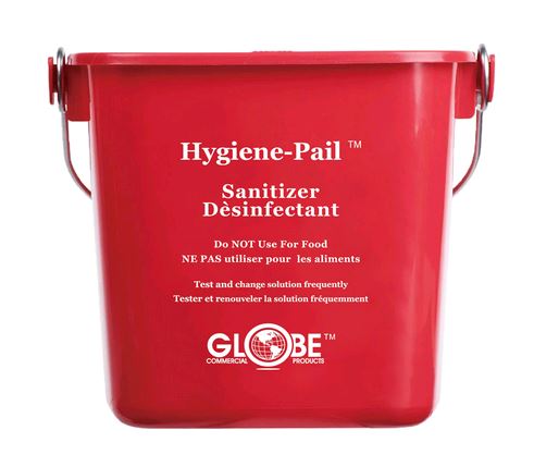 Globe Commercial Products 3616 6 Qt Sanitizing HygienePail®