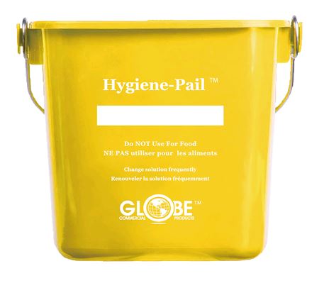 Globe Commercial Products 3616 6 Qt Sanitizing HygienePail®