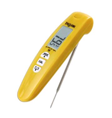 Taylor 9842 5 Waterproof Digital Pocket Probe Thermometer, 1.5mm Diameter  Probe