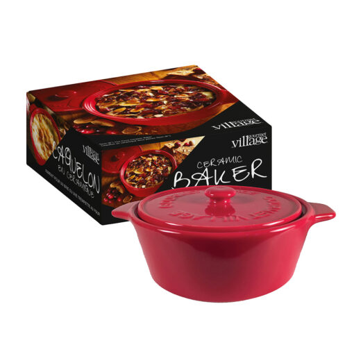 GOURMET VILLAGE - RED CERAMIC BAKER