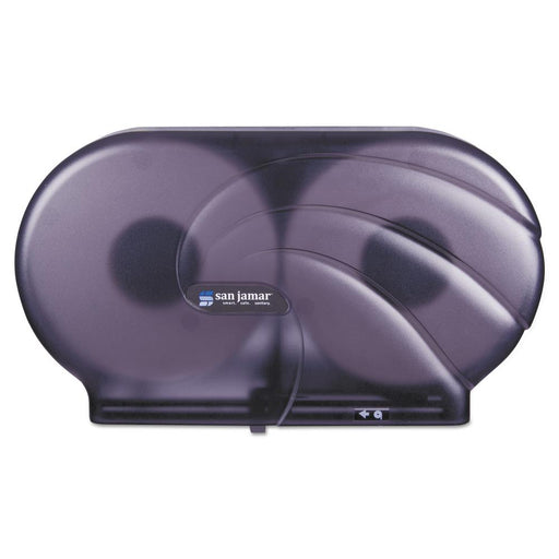 Twin Oceans 9" Double Roll Jumbo Toilet Tissue Dispenser - Black Pearl